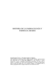 Historia de la Farmacología y Farmacia árabes