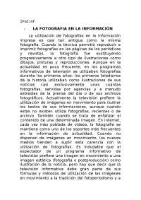 LA FOTOGRAFIA EN LA INFORMACIÓN La utilización de fotografías en l ...
