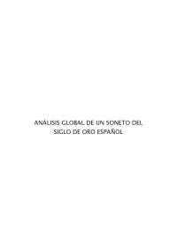 Análisis global de un soneto del Siglo de Oro español