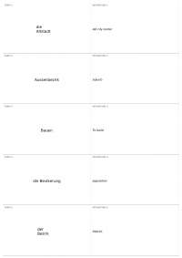Glossary of German Terms Related to Cities and Urban Life