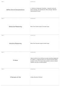 Exam 1, part 4 | BIOL 1105 - Principles of Biology - Docsity