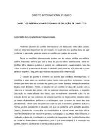 DIP - Conflitos Internacionais