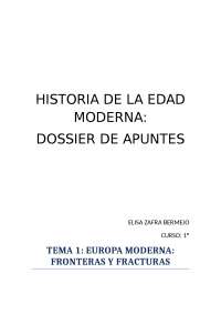 Historia de la edad moderna - Apuntes de Historia Europea - Docsity