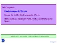 Electromagnetic Waves - Engineering Physics - Lecture Slides