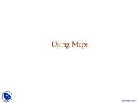 Using Maps - Programming Languages and Techniques II - Lecture Slides ...