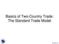 Standard Trade Model - International Economics - Lecture Slides