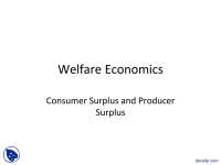 Welfare Economics - International Economics - Lecture Slides