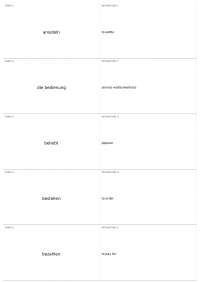 Munchen Wortschatz | GRM 201 - Second-Year German I