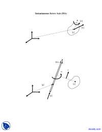 Instantaneous Screw Axis - Computer-Aided Analysis of Machine Dynamics - Lecture Notes