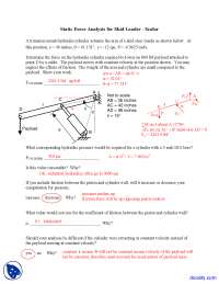 Static Force Analysis - Computer-Aided Analysis of Machine Dynamics - Lecture Notes