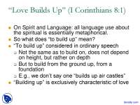 Works of Love - Philosophy of Love - Lecture Slides