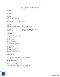 Three-Dimensional Constraints - Computer-Aided Analysis of Machine Dynamics - Lecture Notes