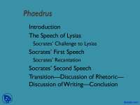 Phaedrus - Philosophy of Love - Lecture Slides