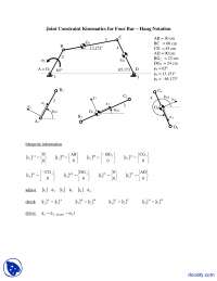 Joint Constraint Kinematics - Computer-Aided Analysis of Machine Dynamics - Lecture Notes