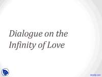 Infinity of Love - Philosophy of Love - Lecture Slides