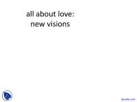 All about Love - Philosophy of Love - Lecture Slides
