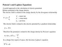 Poisson’s and Laplace Equations - Electromagnetics - Lecture Slides
