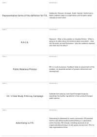 Exam 1, part 5 | COMM 2044 - Principles of Public Relations - Docsity