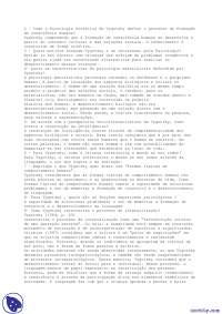 Psicologia: processo de formação da consciência humana