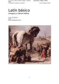 Latín básico Lengua y cultura latina