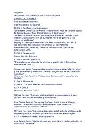 congreso victimologia