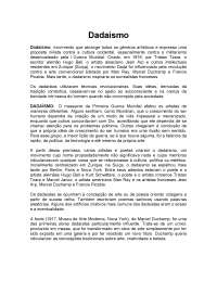 O Dadaísmo