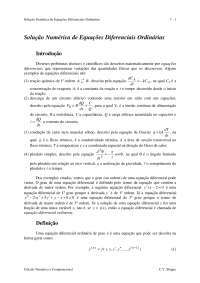Equações Diferenciais Ordinárias: Soluções Numéricas e Comparação com Soluções Exatas