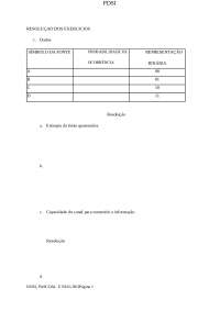 Resoluçao dos exercicios pdsi