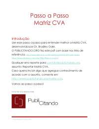 passo a passo matriz cva