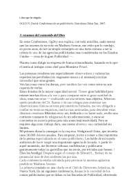 Trabajo sobre Ogilvy y su libro "Confesiones de un Publicitario"