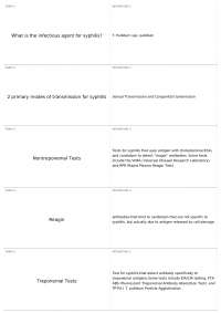 Lec 26 Spriochetes/Syphilis | BLD 434 - Clinical Immunology