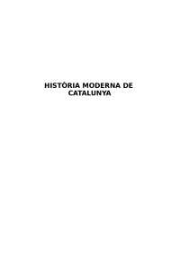 Historia moderna de Catalunya