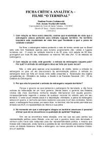 D...S - direito internacional - tae - ficha cr?tica do filme o terminal