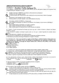 Direito Int...ções e TAES - direito internacional - avalia??o - 2? prova