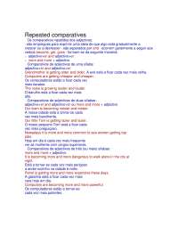 Repeated Comparatives - Docsity