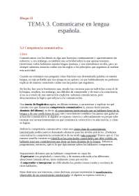 Lengua Espñola Tema 3 - Apuntes de Comunicación Audiovisual - Docsity