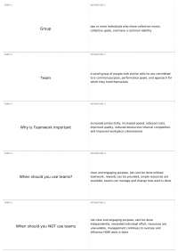 Terms and Definitions of Different Types of Teams and Their Importance in Organizations
