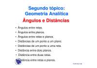 Geometria Analítica e Distâncias Parte1 - Docsity