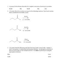 Practice Exam 3 - Organic Chemistry II | CHEM 241 - Docsity