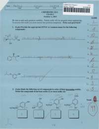 Modern Organic Chemistry II Exam Solved | CHEM 2212 - Docsity