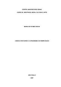 a Moda-Vestuário e a Ergonomia do Hemiplégico Parte1