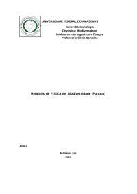 Relatorio de fungos
