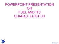 Fuel - Applied Chemistry - Lecture Slides