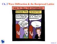 Wave Diffraction - Solid State Physics - Lecture Slides - Docsity