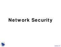 Network Security - Electrical Engineering - Lecture Slides - Docsity