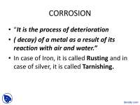 Types of Corrosion - Applied Chemistry - Lecture Slides
