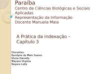 Pratica da indexação - slide