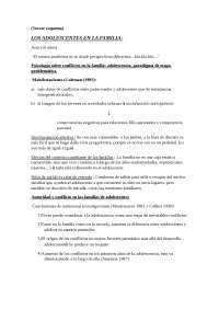 Los Conflictos en la Adolescencia: Perspectivas de la Psicología Familiar - Prof. del Barr