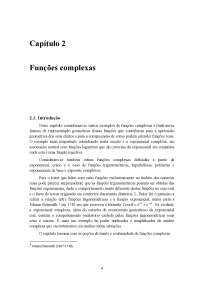 Funções Complexas e sua Representação Geométrica