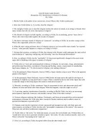 50 Questions on Humanities in Western Civilization - Quiz 3 | HUM 102